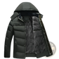 Men's Slim Fit Quilted Winter Jacket with Fleece Lining