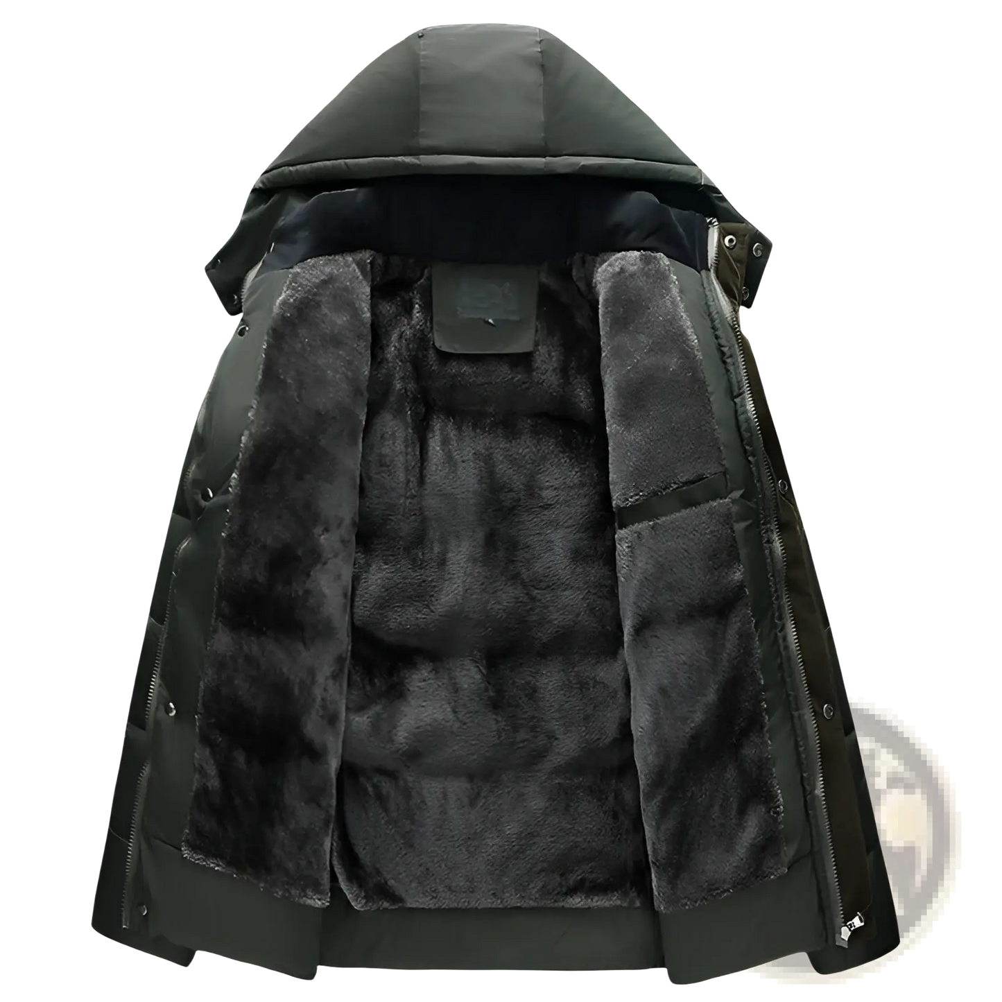 Men's Slim Fit Quilted Winter Jacket with Fleece Lining