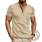 Men's Slim Fit Short Sleeve Henley and Polo Shirts