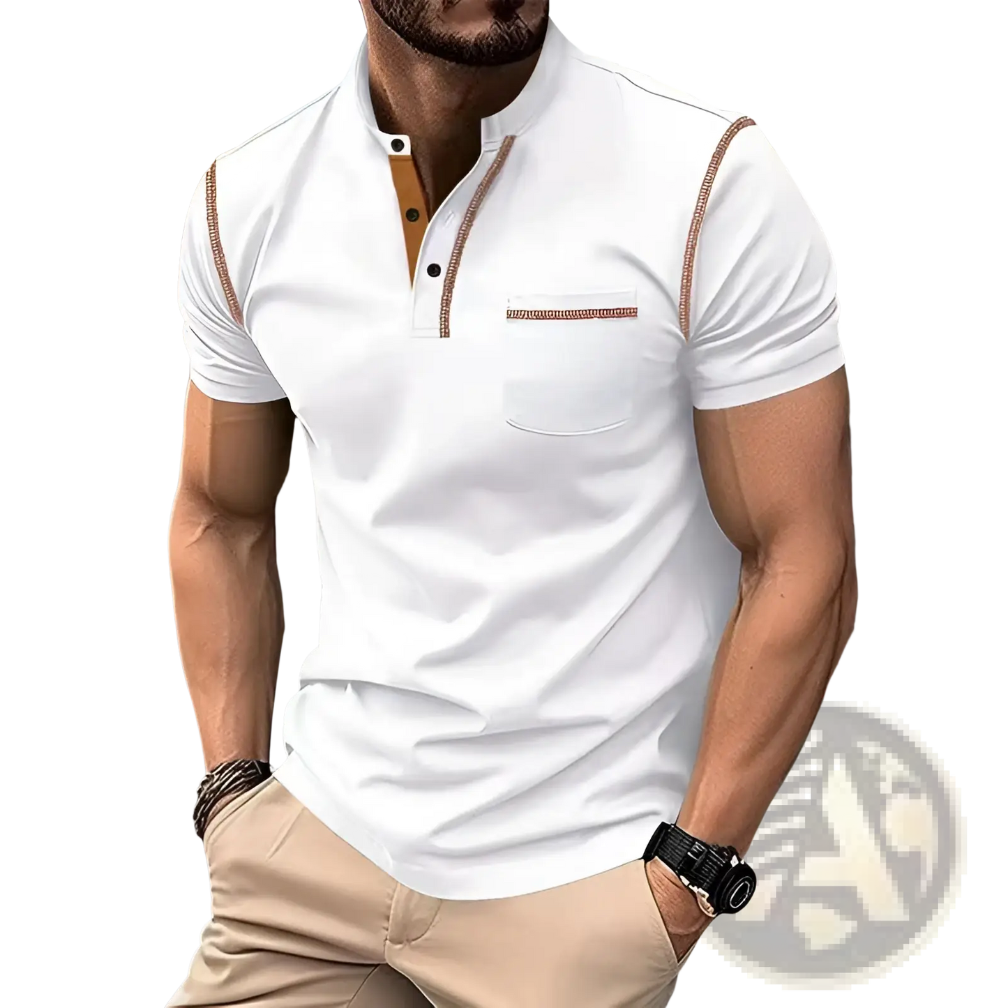 Men's Slim Fit Short Sleeve Henley and Polo Shirts