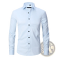Men's Slim Fit Stretch Satin Long Sleeve Dress Shirt