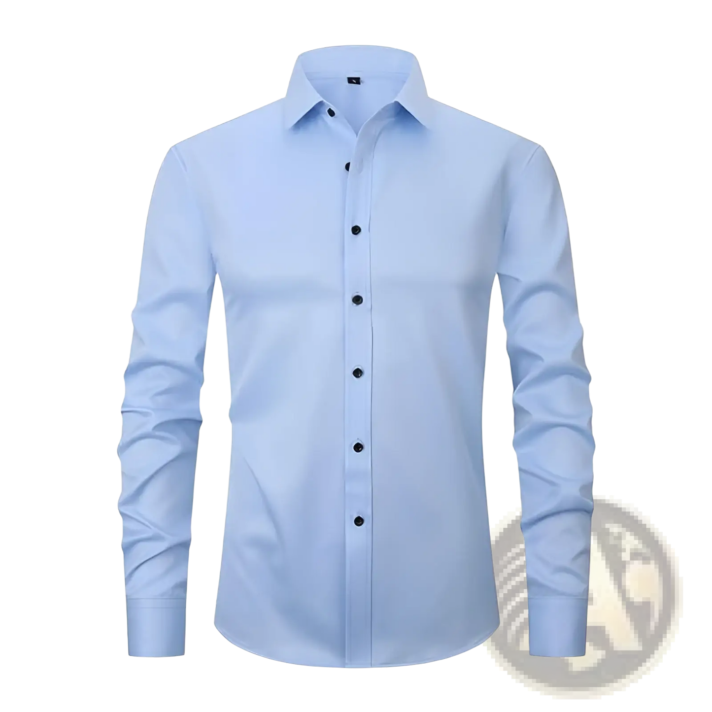 Men's Slim Fit Stretch Satin Long Sleeve Dress Shirt