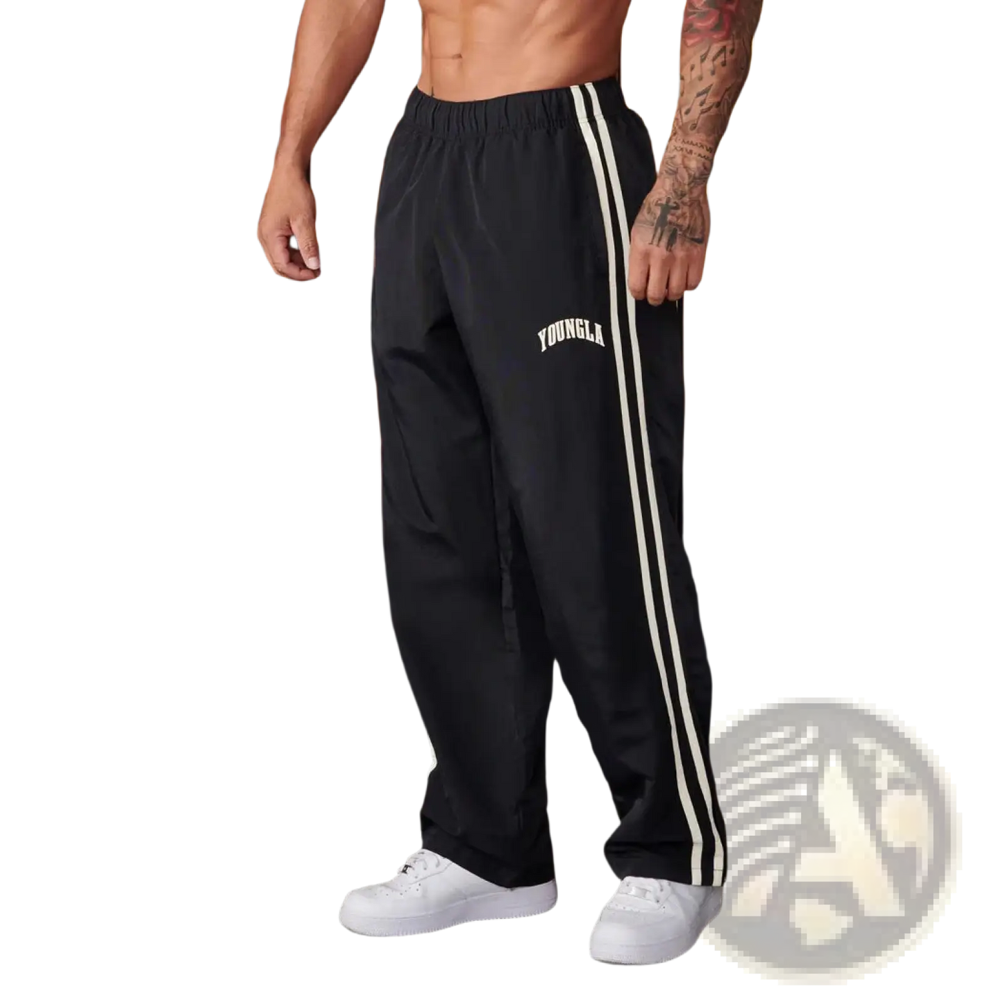Men's Slim Fit Striped Athletic Track Pants
