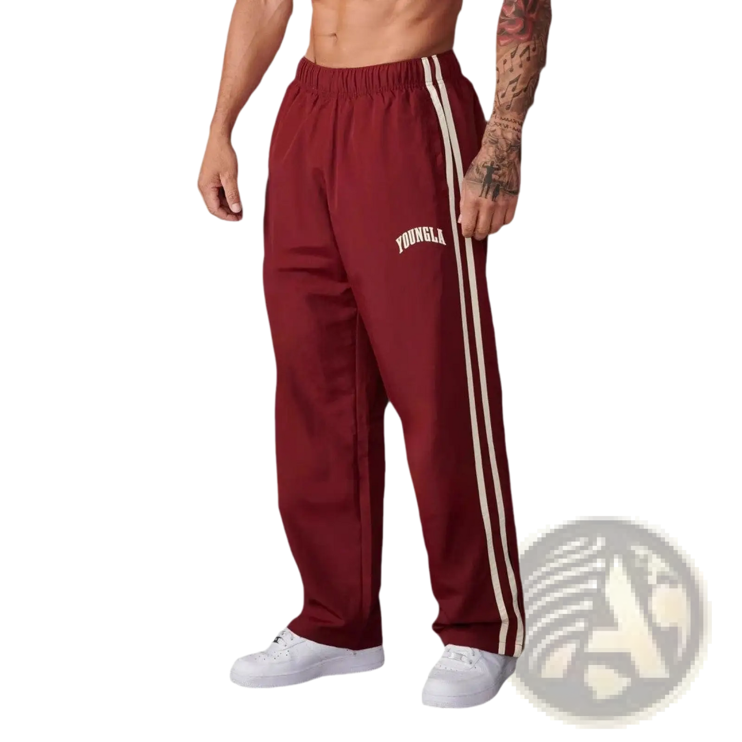 Men's Slim Fit Striped Athletic Track Pants