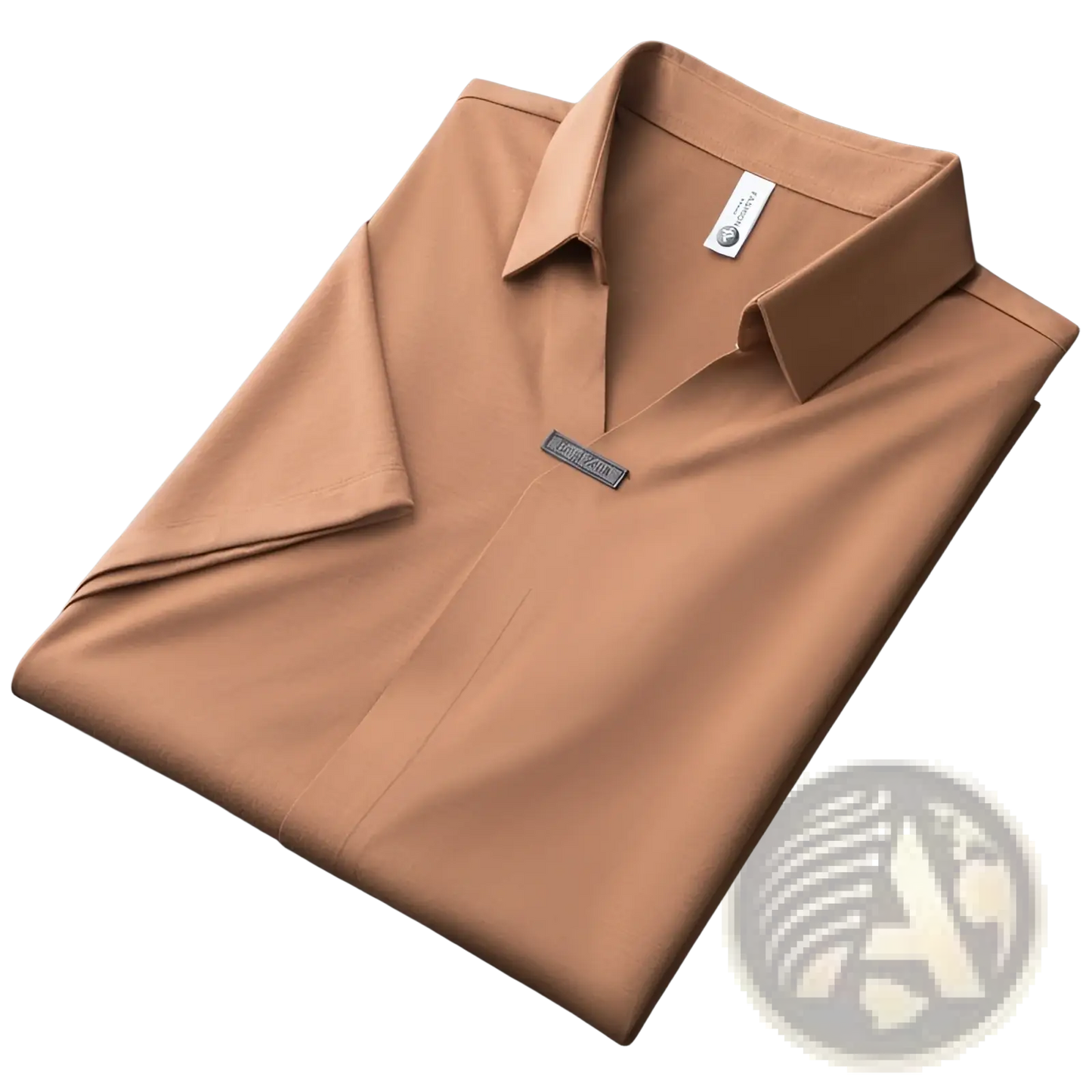 Men's Slim Fit Textured Cotton Blend Polo Shirt