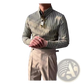 Men's Slim Fit Vertical Striped Long Sleeve Business Shirt