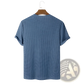 Men's Slim Fit Waffle Knit Henley T-shirt