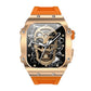 Men's Waterproof Skeleton Dial Smart Health Watch