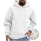 Men's Solid Drop Shoulder Pullover Hoodie
