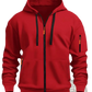 Men's Sport Casual Fleece Lined Zipper Hoodie Jacket