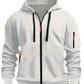 Men's Sport Casual Fleece Lined Zipper Hoodie Jacket