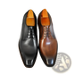 Men's Square Toe Distressed Leather Oxford Shoes