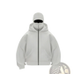 Men's Streetwear Hooded Fleece Zip Up Baseball Jacket
