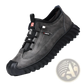 Men's Suede Casual Sneakers with Chunky Rubber Sole