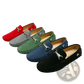 Men's Suede Horsebit Loafers Handmade Gommino Shoes