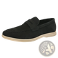 Men's Suede Leather Loafers Slip on Business Shoes