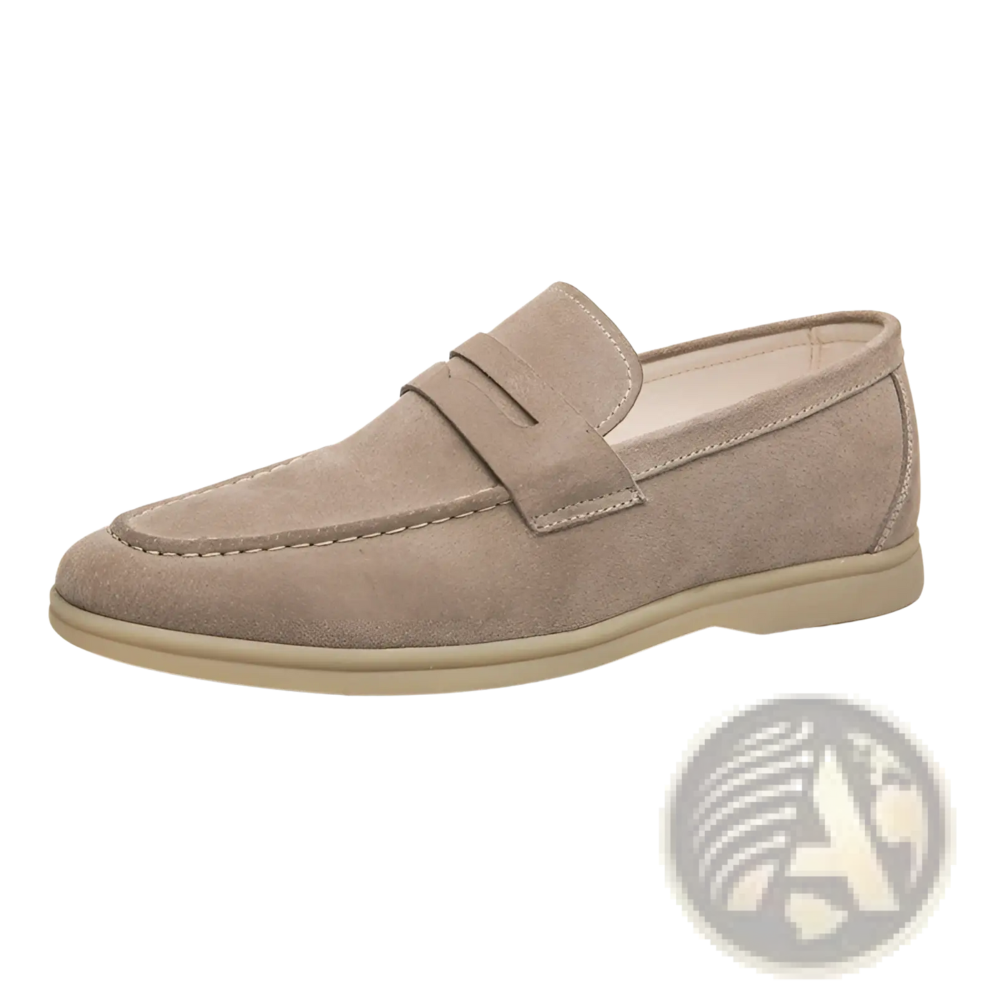 Men's Suede Leather Loafers Slip on Business Shoes