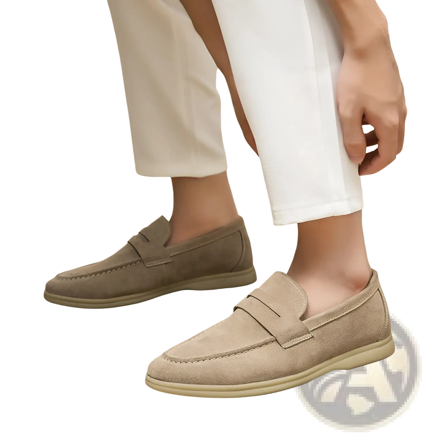Men's Suede Leather Loafers Slip on Casual Shoes