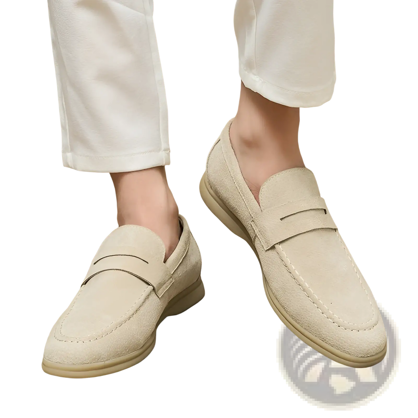 Men's Suede Leather Loafers Slip on Casual Shoes