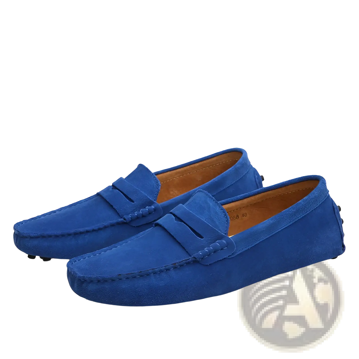 Men's Suede Moccasin Loafers with Rubber Sole