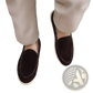 Men's Suede Slip on Loafers with Rubber Sole