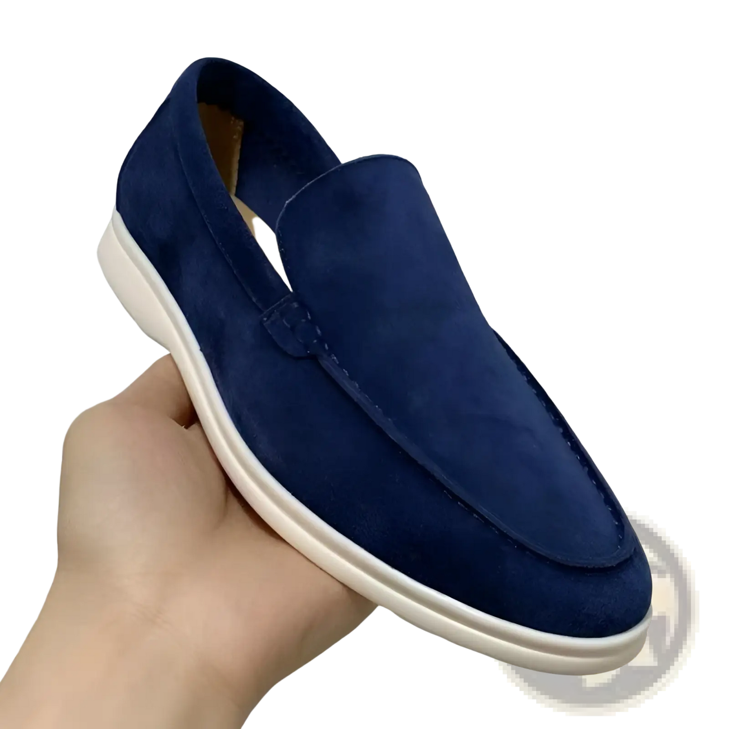 Men's Suede Summer Loafers Flat Casual Slip on Shoes