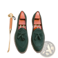 Men's Suede Tassel Loafers Matte Cowhide Shoes