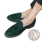 Men's Suede Tassel Loafers Matte Cowhide Shoes