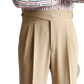 Men's Tailored Pleated Wool Straight Leg Trousers