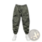 Men's Tapered Cargo Joggers with Elastic Waist and Pockets