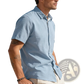 Men’s Textured Bamboo Linen Short Sleeve Button Down Shirt