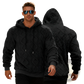 Men's Textured Fleece Lined Knit Hoodie
