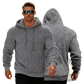 Men's Textured Fleece Lined Knit Hoodie