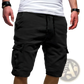 Men's Urban Cargo Jogger Shorts with Drawstring Waist