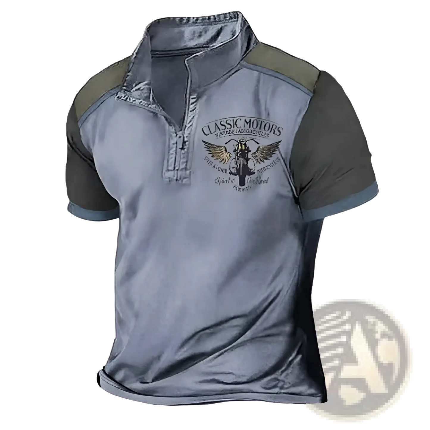 Men's Vintage Classic Motors 3d Printed Polo Shirt