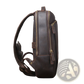 Men's Vintage Leather Backpack in Dark Brown Cowhide