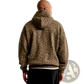 Men's Vintage Leopard Print Oversized Winter Hoodie
