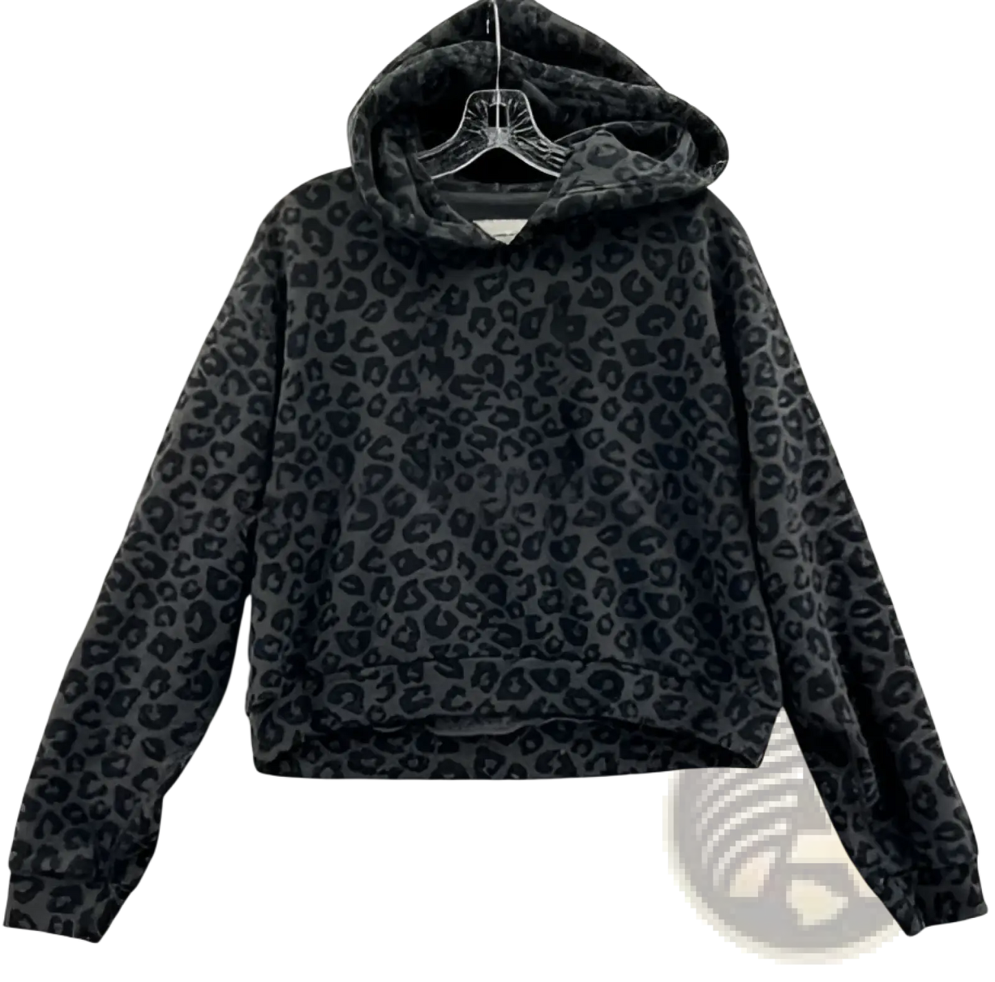 Men's Vintage Leopard Print Oversized Winter Hoodie