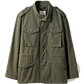 Men's Vintage Olive Green Military Field Overalls Jacket