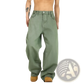 Men's Vintage Wide Leg High Waist Relaxed Denim Jeans