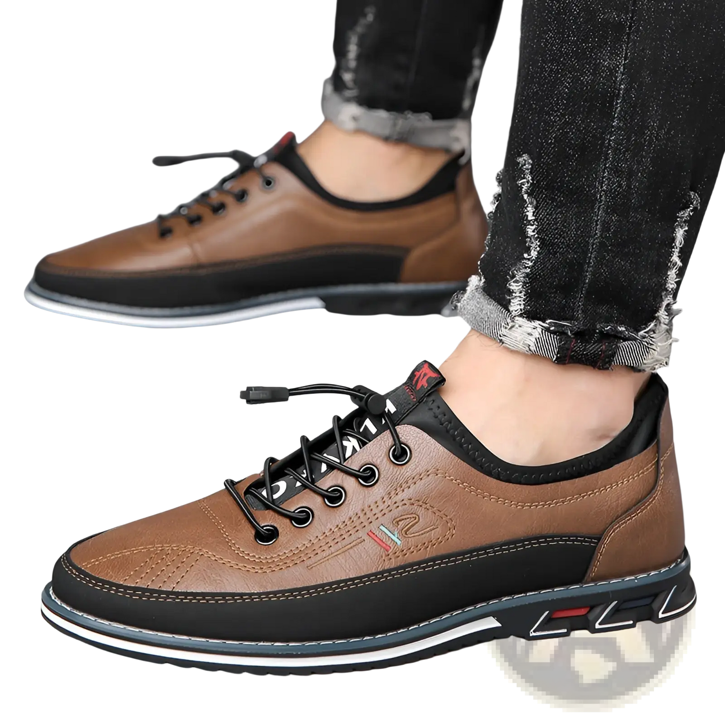 Men's Waterproof Genuine Leather Sports Shoes