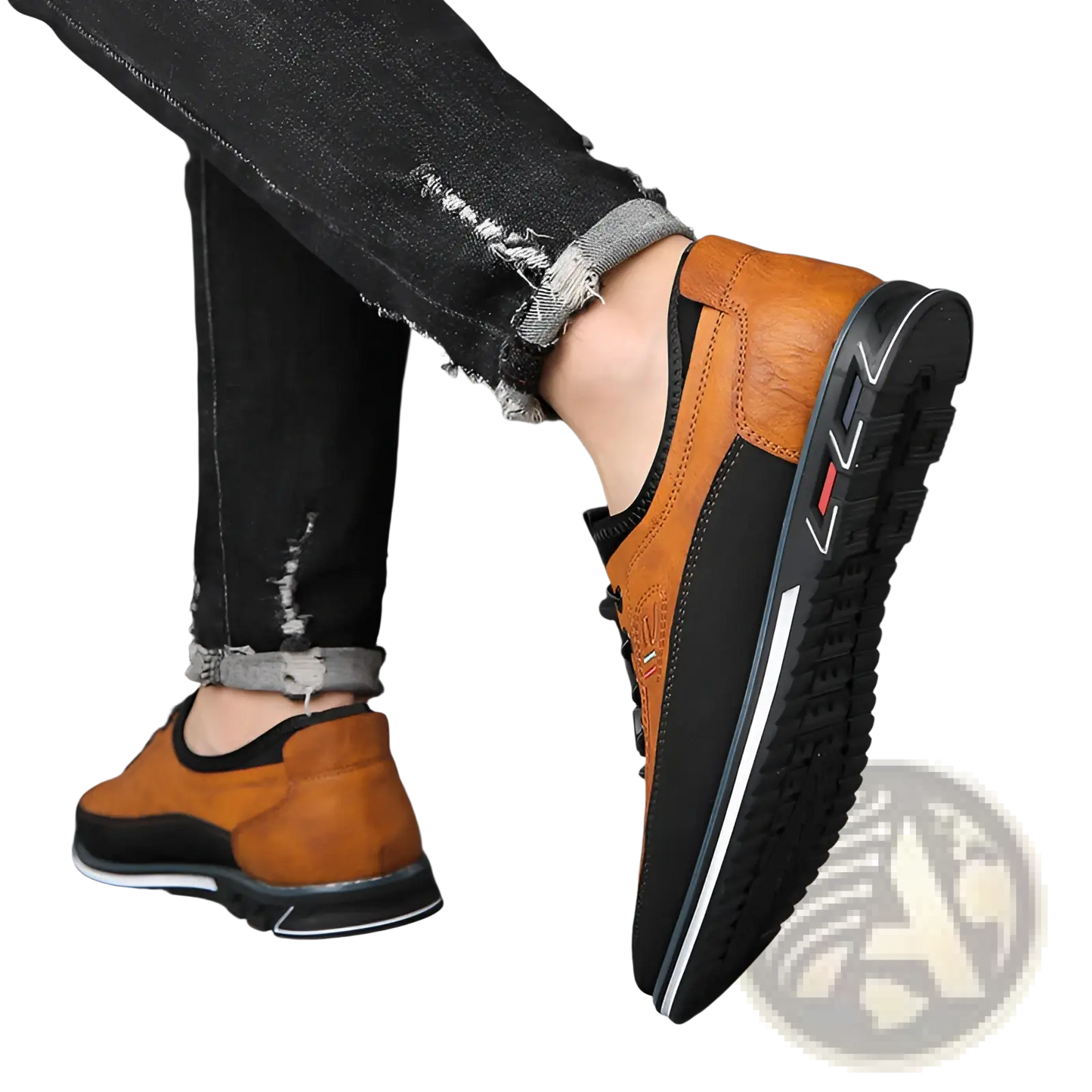 Men's Waterproof Genuine Leather Sports Shoes