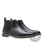 Men's Waterproof Leather Chelsea Boots with Tan Sole