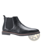 Men's Waterproof Leather Chelsea Boots with Tan Sole