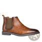 Men's Waterproof Leather Chelsea Boots with Tan Sole