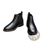 Men's Waterproof Leather Chelsea Boots with Tan Sole