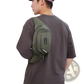 Men's Waterproof Nylon Multifunctional Crossbody Waist Bag