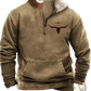Men's Yellowstone Tribal Print Quarter Zip Fleece Hoodie