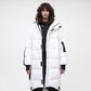 Utility Down Coat with Backpack - White