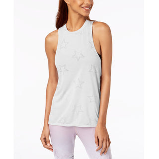 Material Girl Juniors Burnout Tank Top Cloud Dancer Tamanho Médio